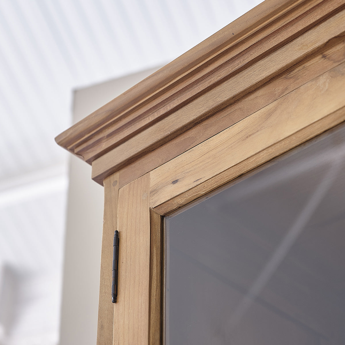 BOSTON - Vetrinetta in teak massello 120 cm