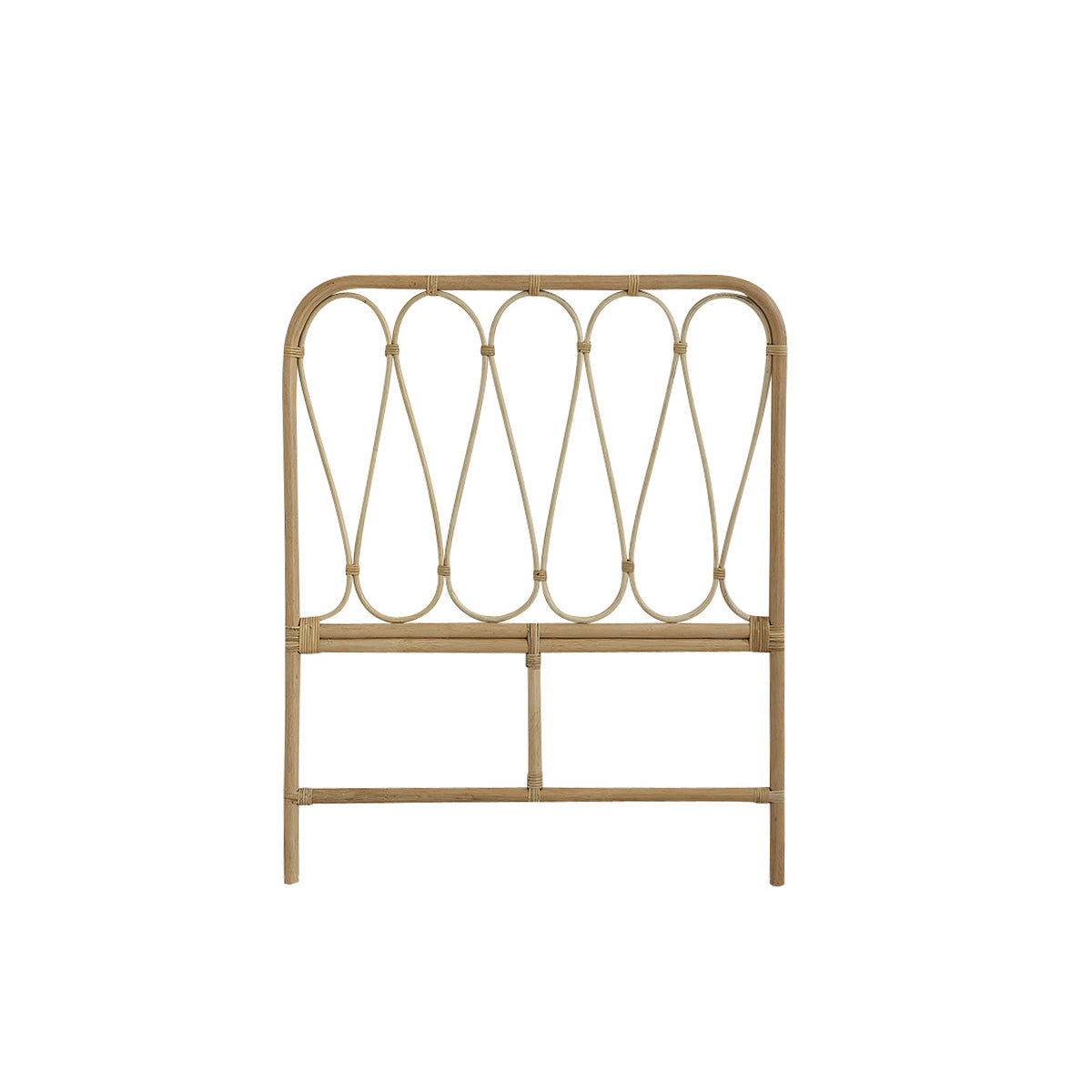 BOHO - Kopfteil für Kinderbett aus Rattan 90 cm