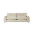 Gerades 3-Sitzer-Sofa aus beigem meliertem Strukturstoff