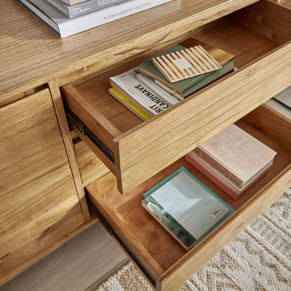 TILO - Commode en mindi massif 180 cm