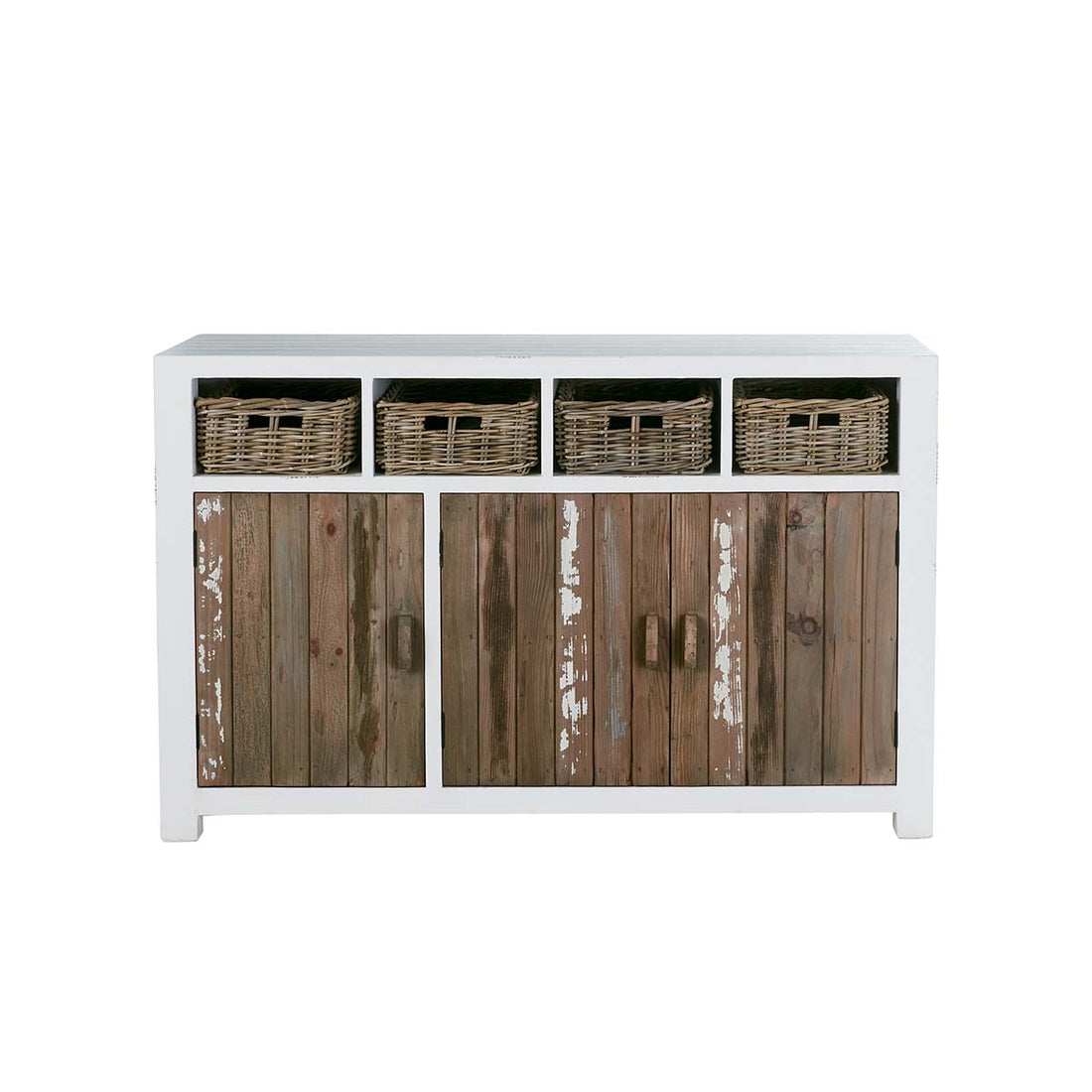 HONFLEUR - Buffet en bois recyclé massif 145 cm