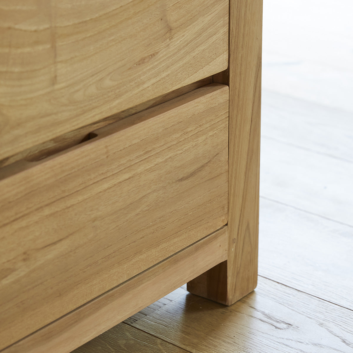 BOSTON - Meuble TV en teck massif 150 cm