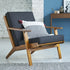 Poltrona scandinava in teak massello
