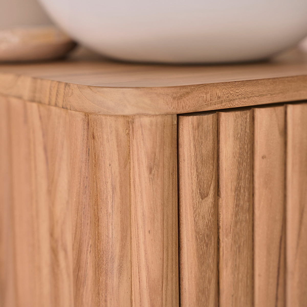 BELIZE - Hängender Waschbeckenunterschrank aus massivem Teakholz 40cm