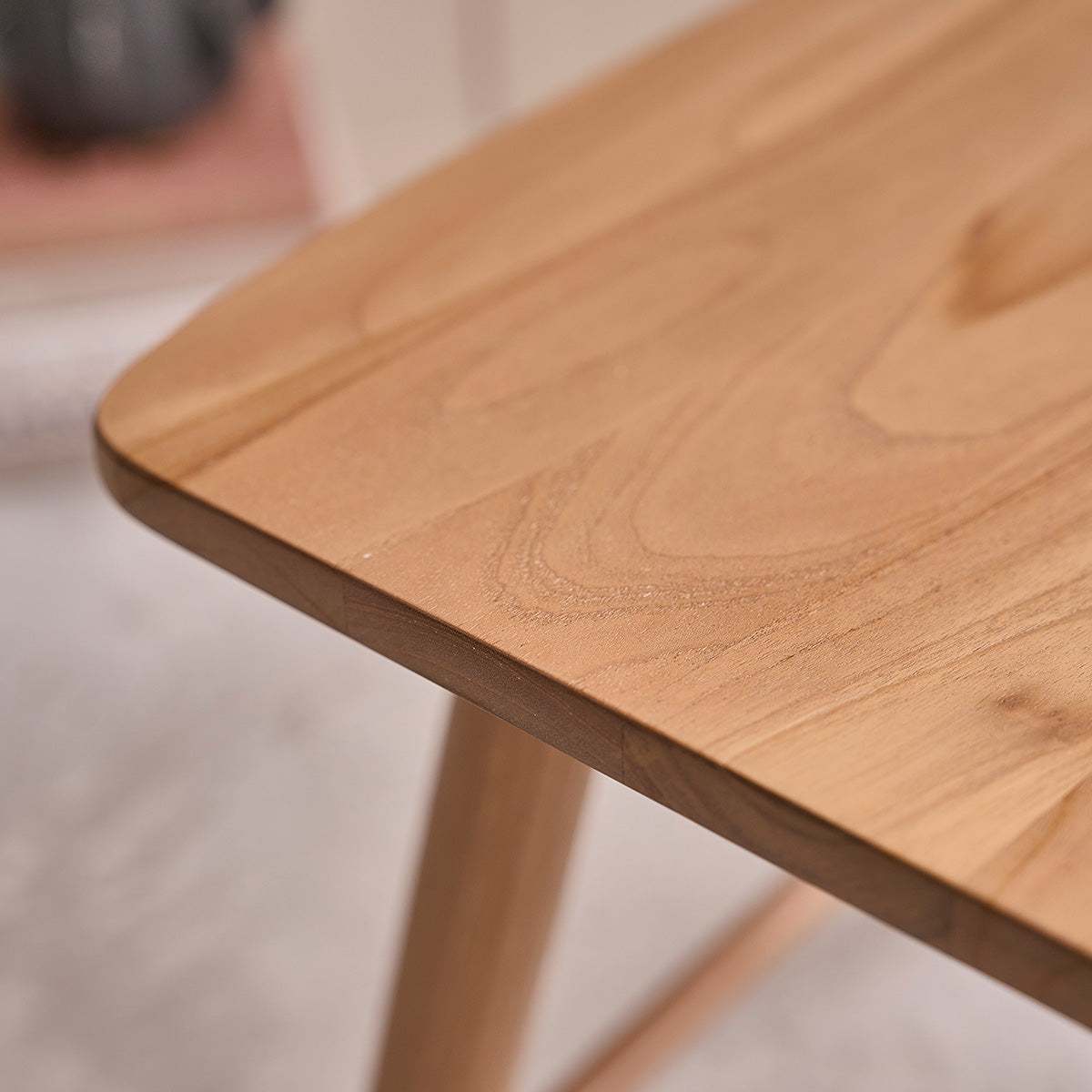 AMBRE - Set di 2 sgabelli in teak massello 45 cm