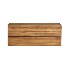 Hängender Waschtischunterschrank aus massivem Teakholz 115 cm