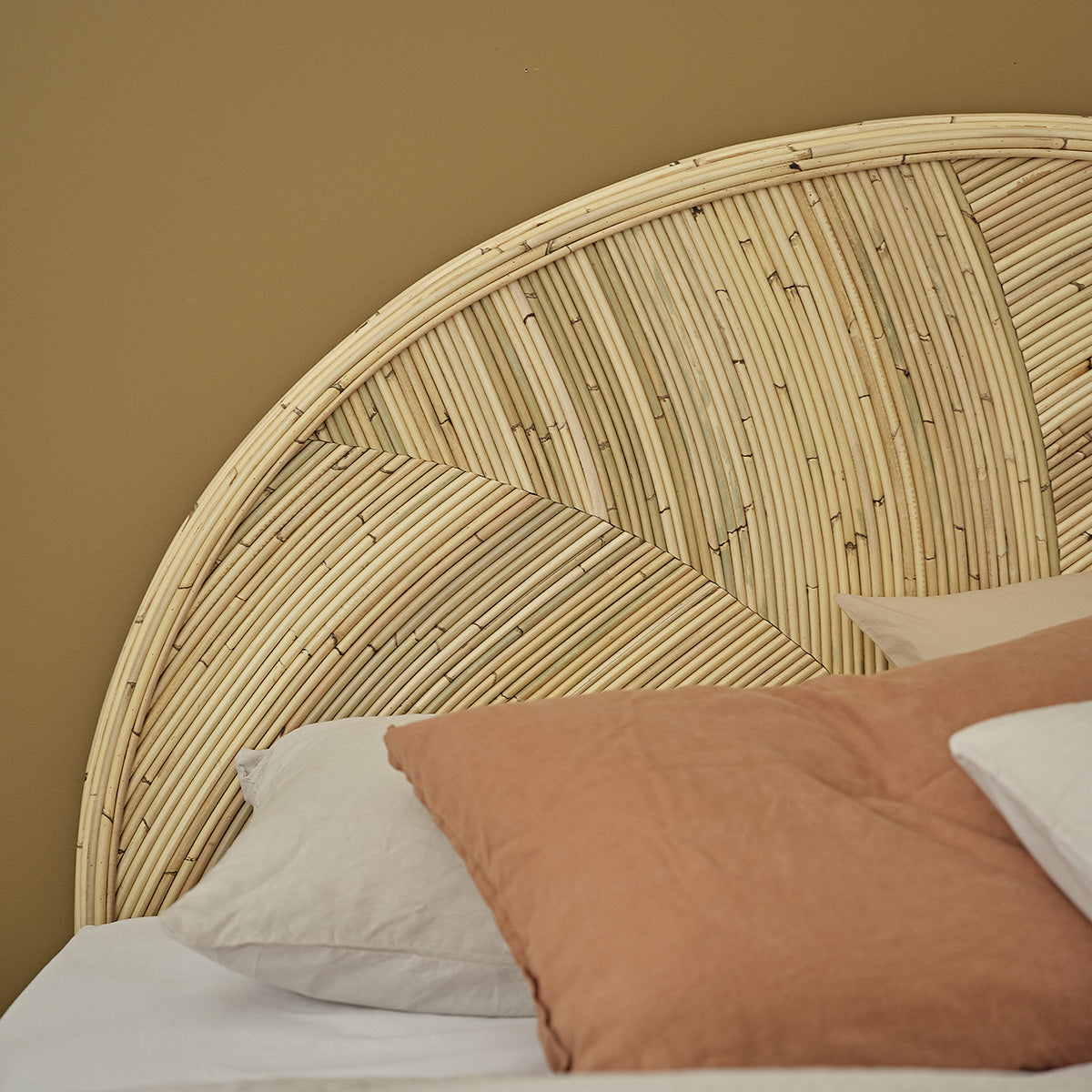 ALMA - Tête de lit en canne de rotin 160 cm