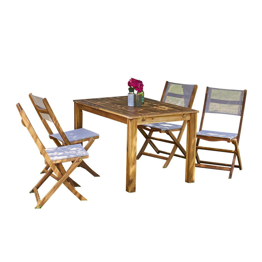 HANOÏ - Ausziehbarer Gartenlounge aus Akazienholz 6/8 Sitze