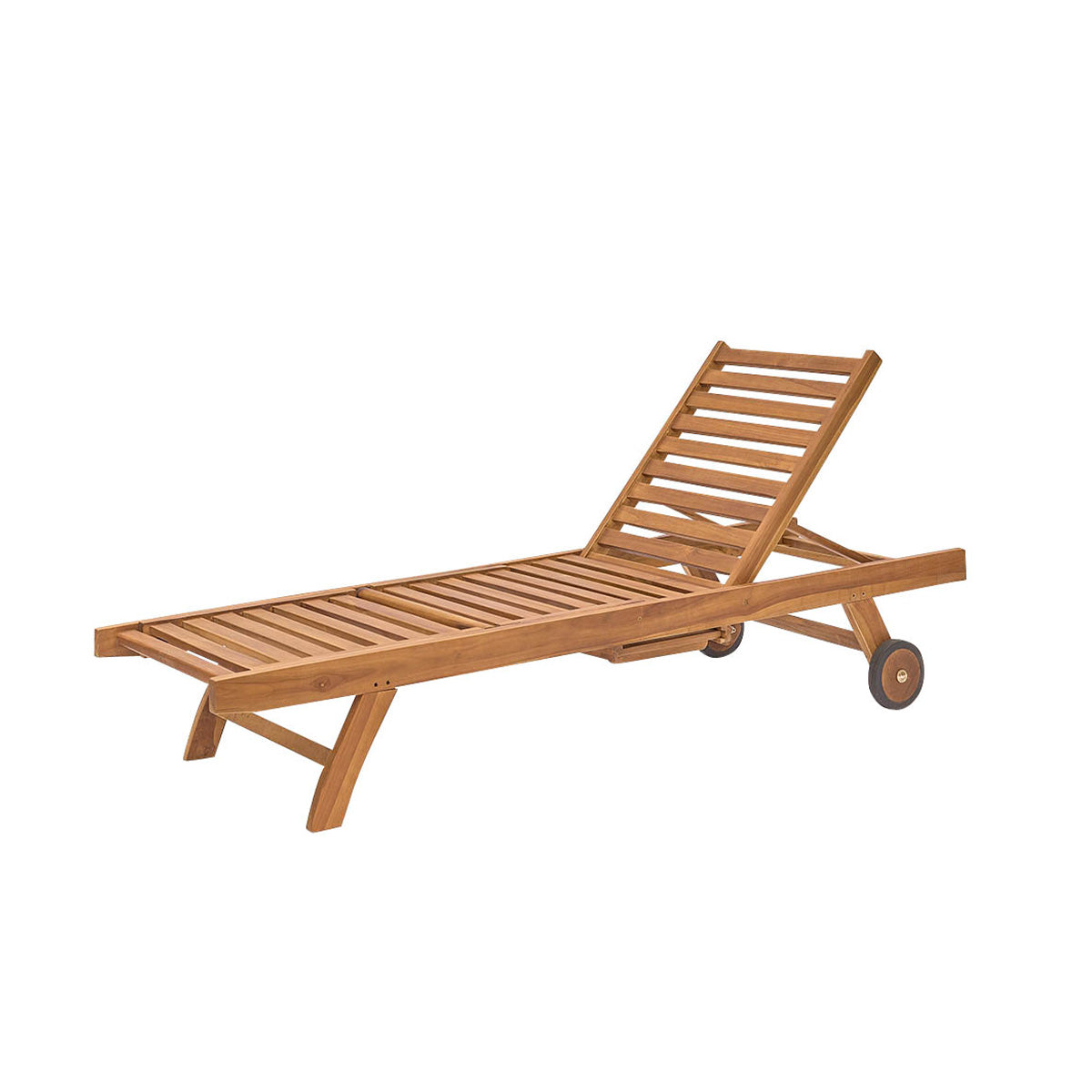 BALI - Sonnenliege aus massivem, geöltem Teakholz