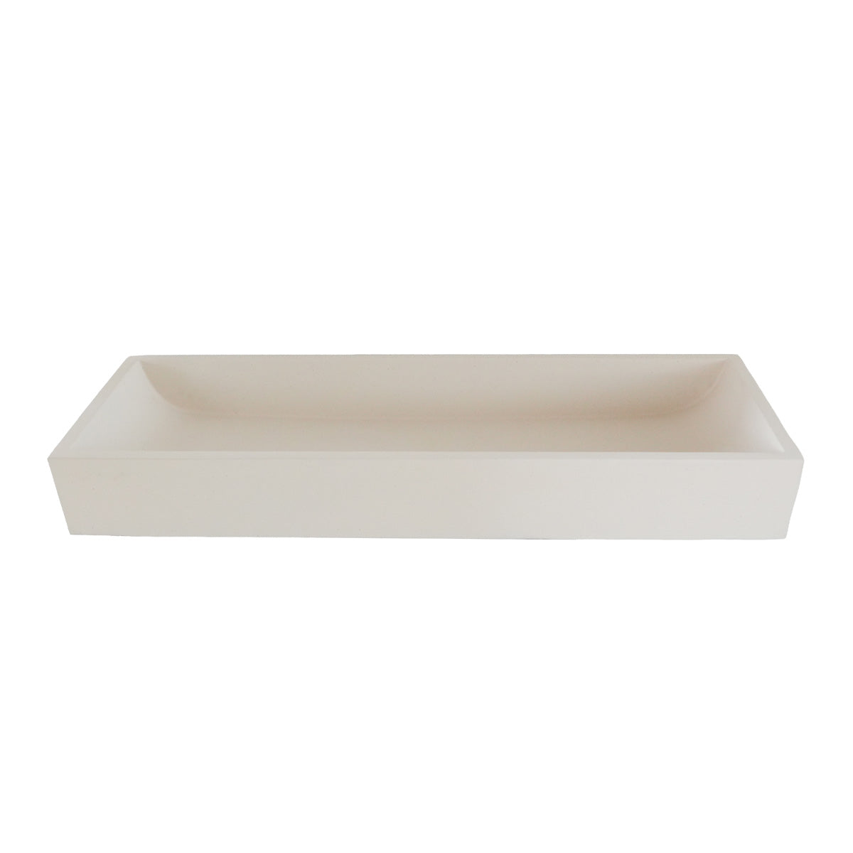 LENA - Waschbecken aus Beton in Beige 100 x 39 cm