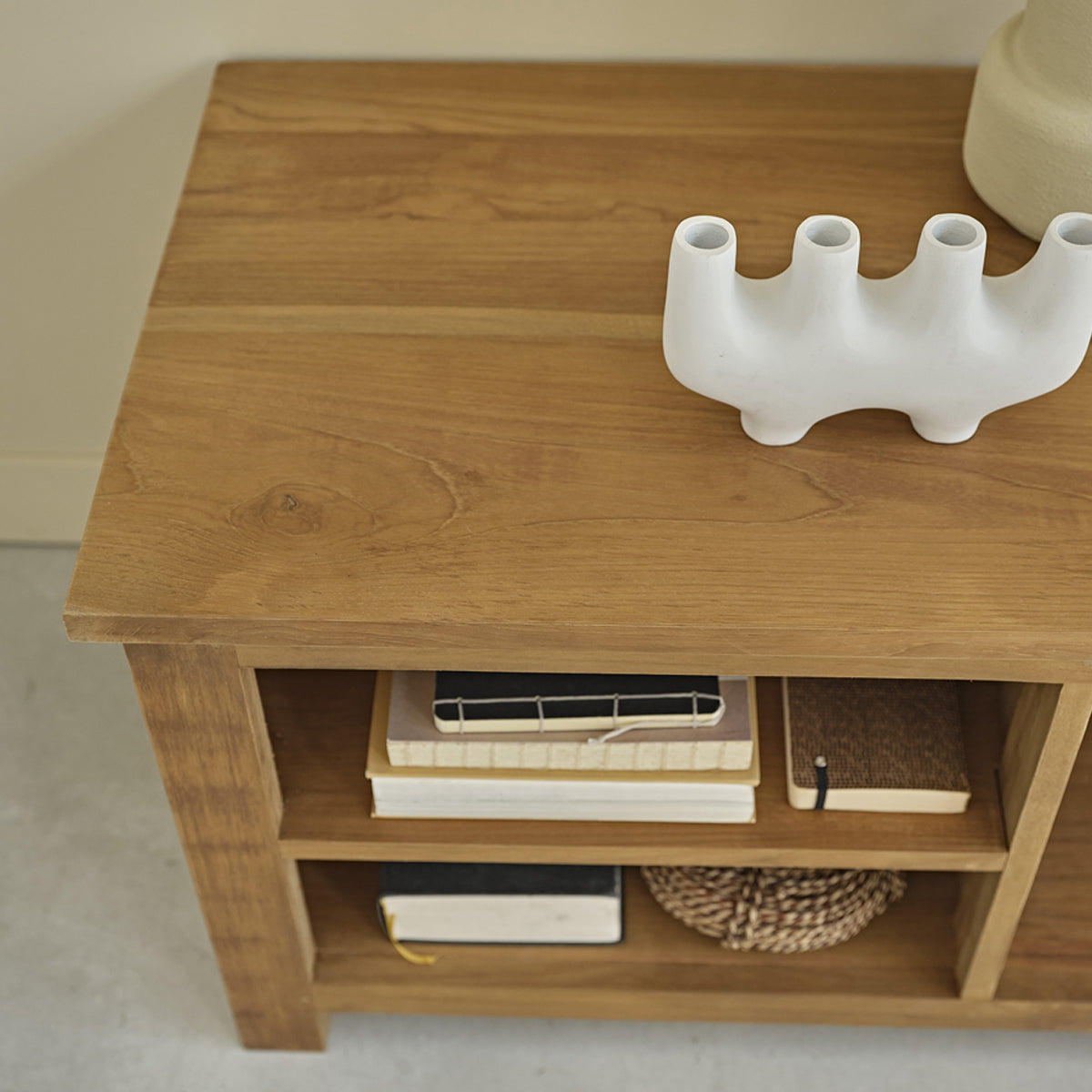 BOSTON - Meuble TV en teck massif 150 cm