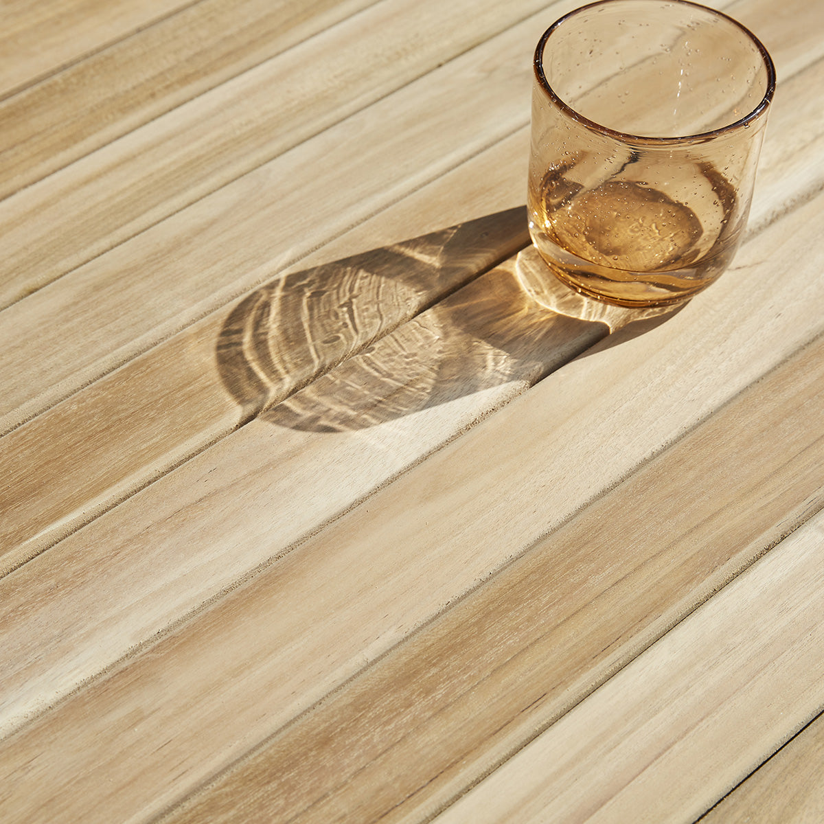 MIDLAND - Salon de jardin en teck massif extensible 8/10 pers.