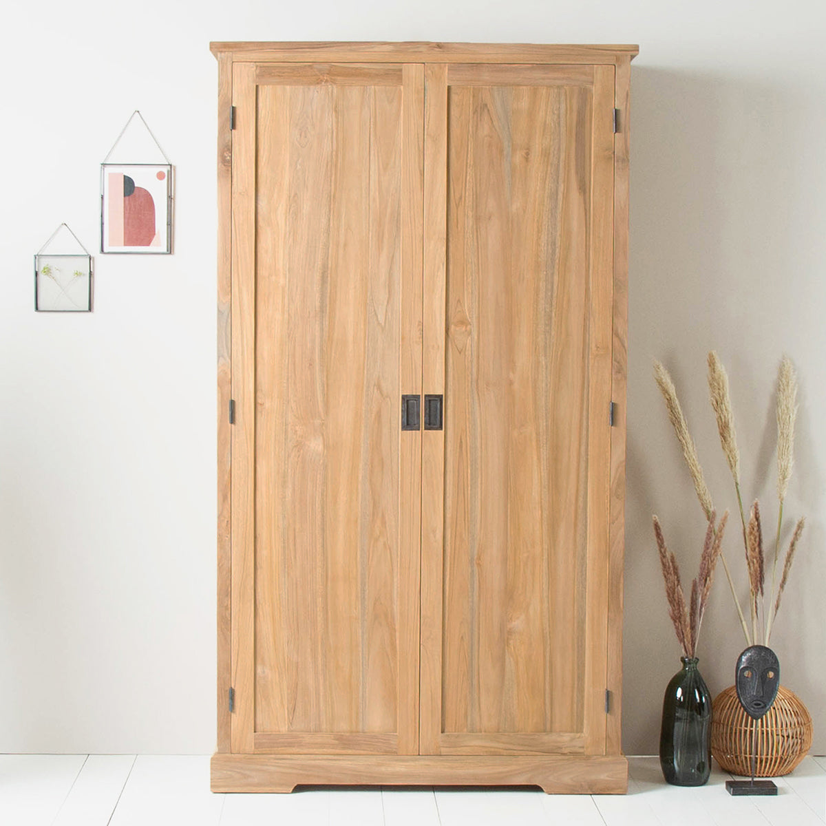 ALDO - Armadio in teak massello 113 cm