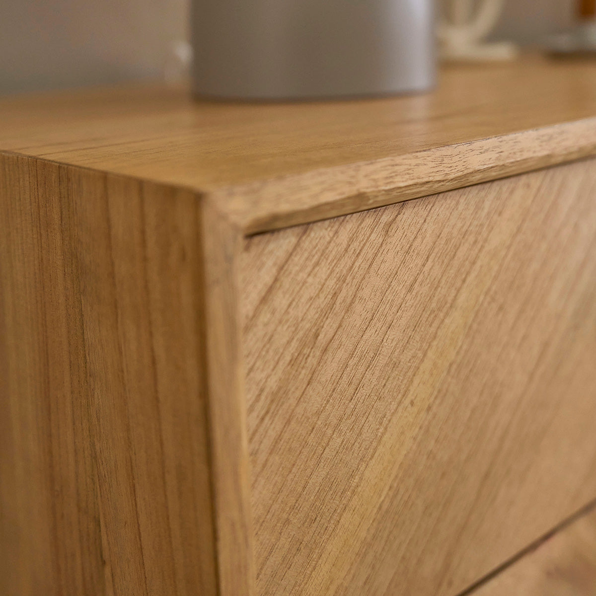 PACÔME - Cassettiera in mindi massello 120 cm