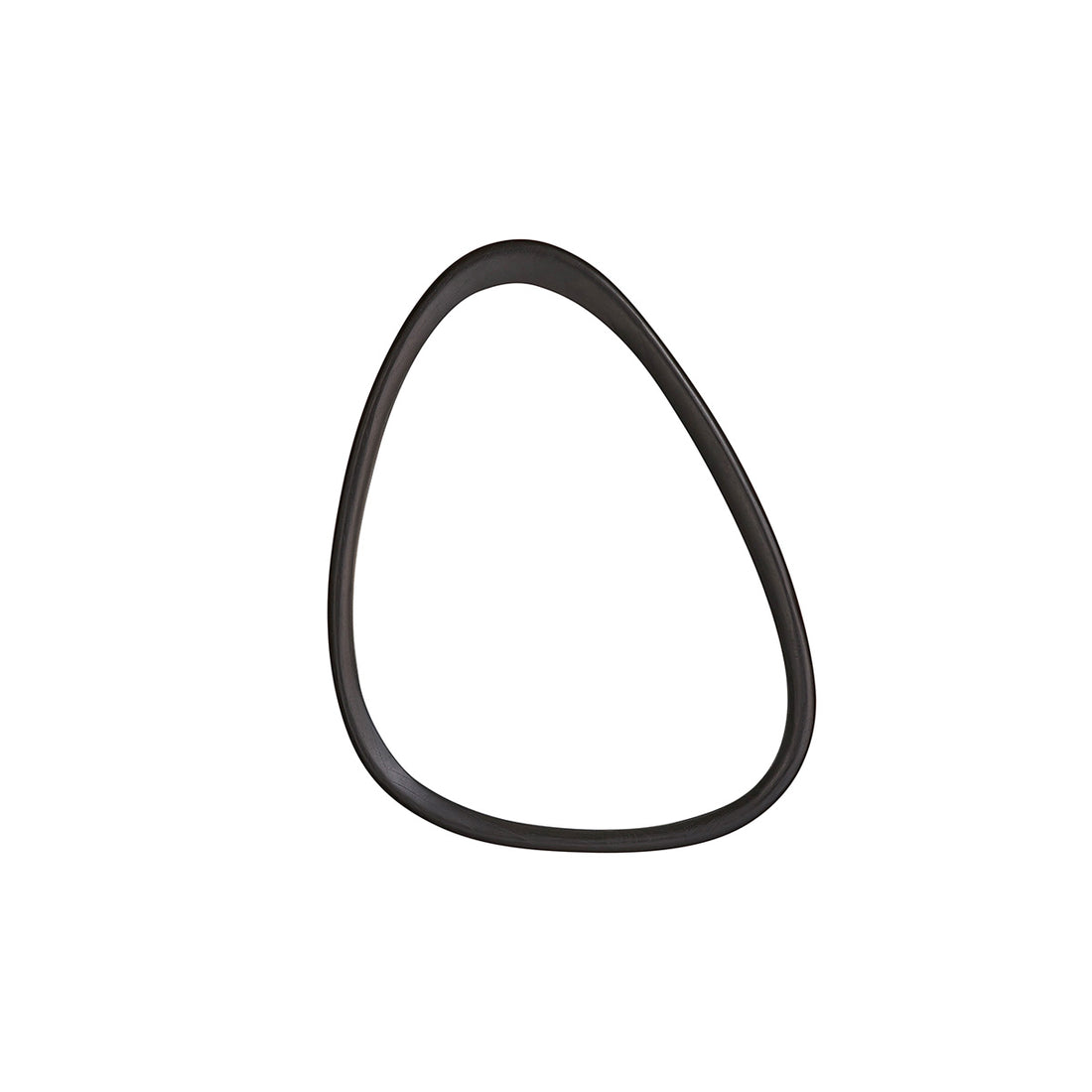 THELMA - Miroir organique en bois de mindi noir 75x60 cm