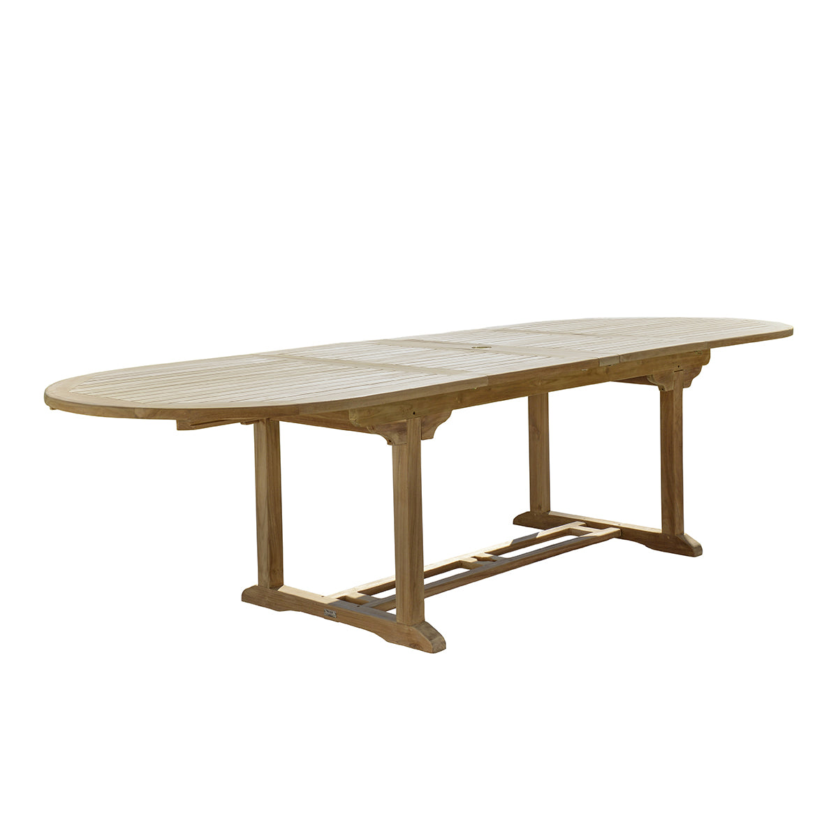 MIDLAND - Tavolo da giardino ovale allungabile in teak massello per 10/12 pers.