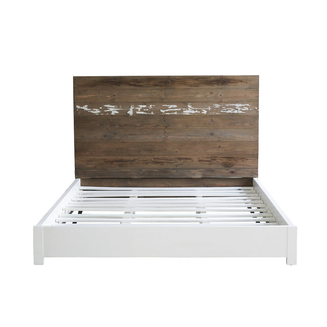 HONFLEUR - Lit en bois recyclé massif 160 cm