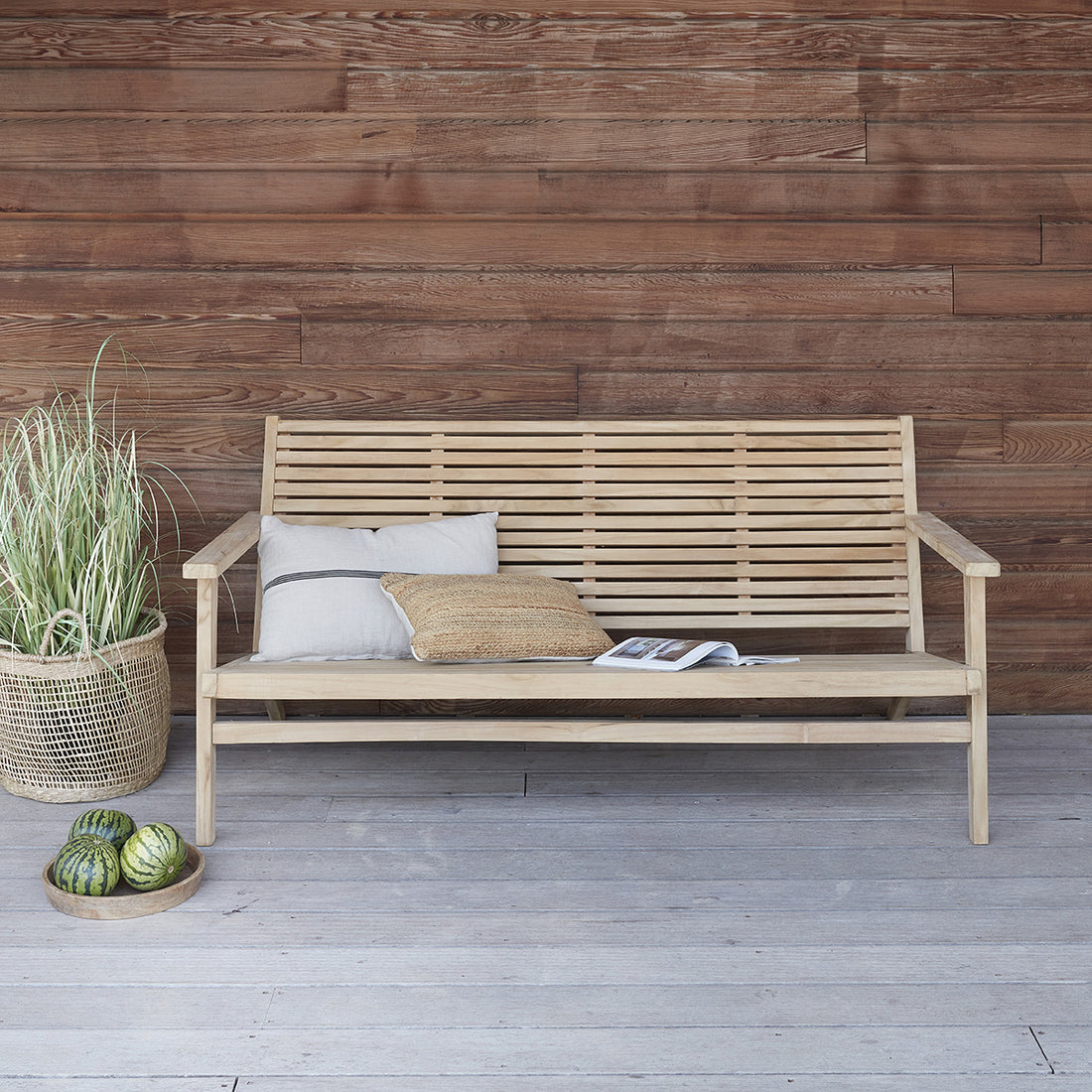 MALTE - Banc en teck massif 160 cm