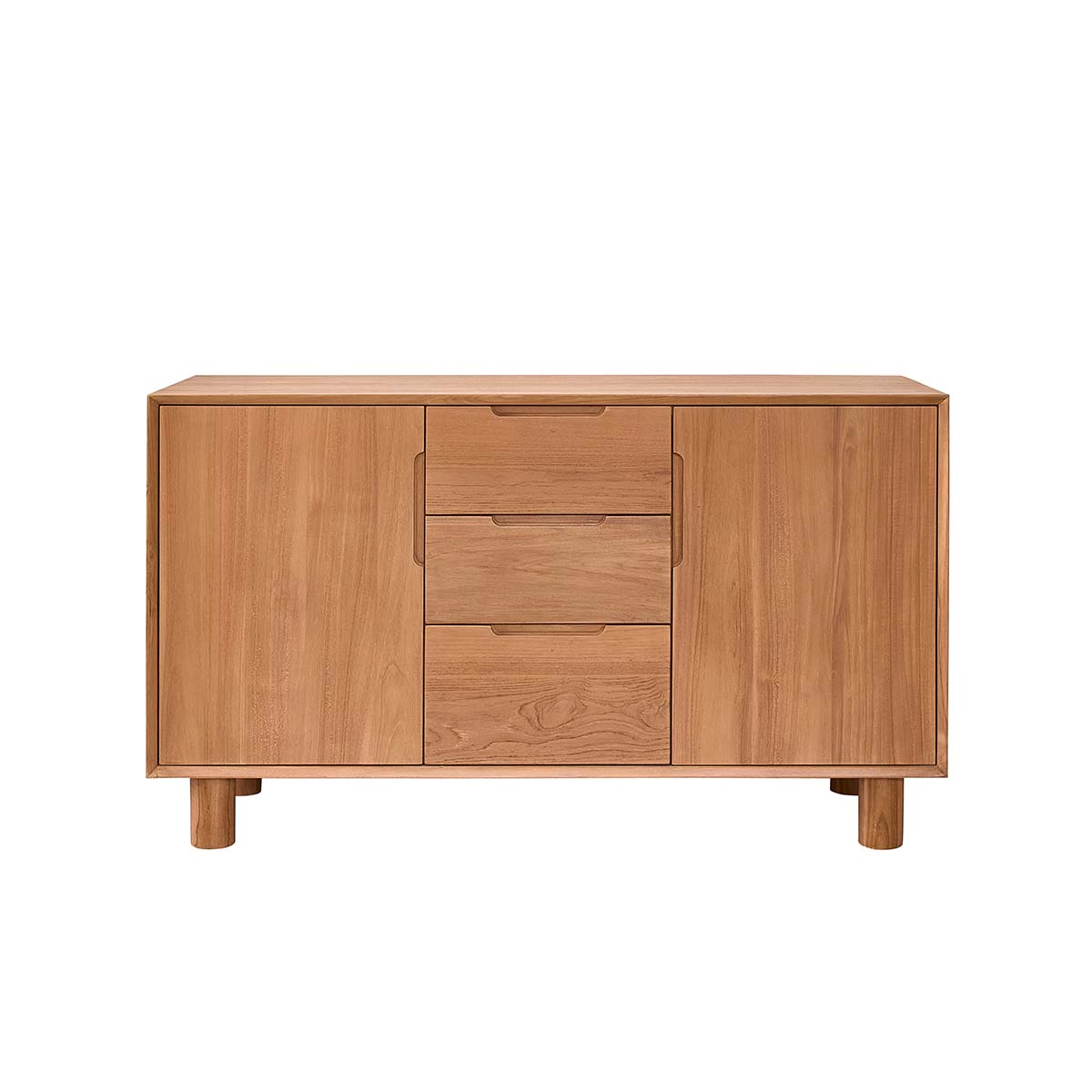 GUSTAVE - Meuble de salle de bain en teck massif 140 cm