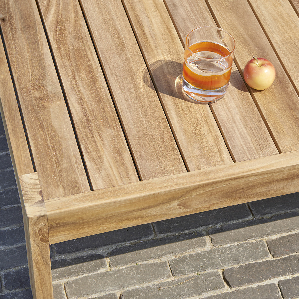 PALMA - Tavolino da giardino in teak 102 cm