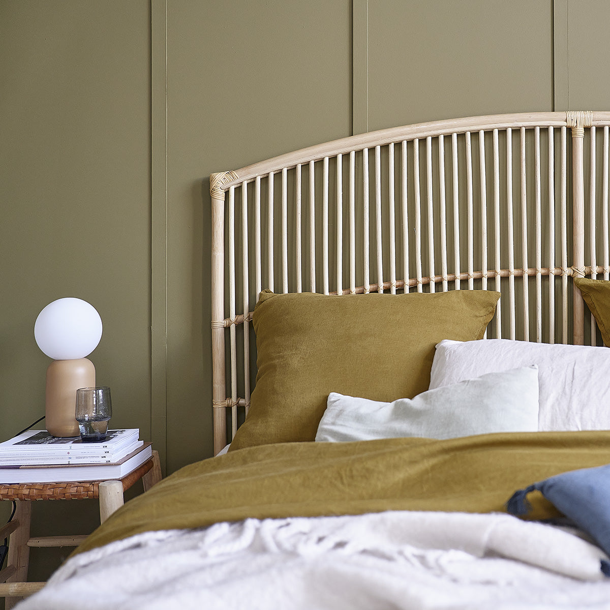 BOHO - Testiera in rattan 180 cm