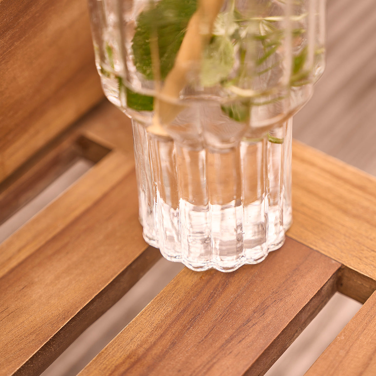 BALI - Lettino da sole in teak massello oliato