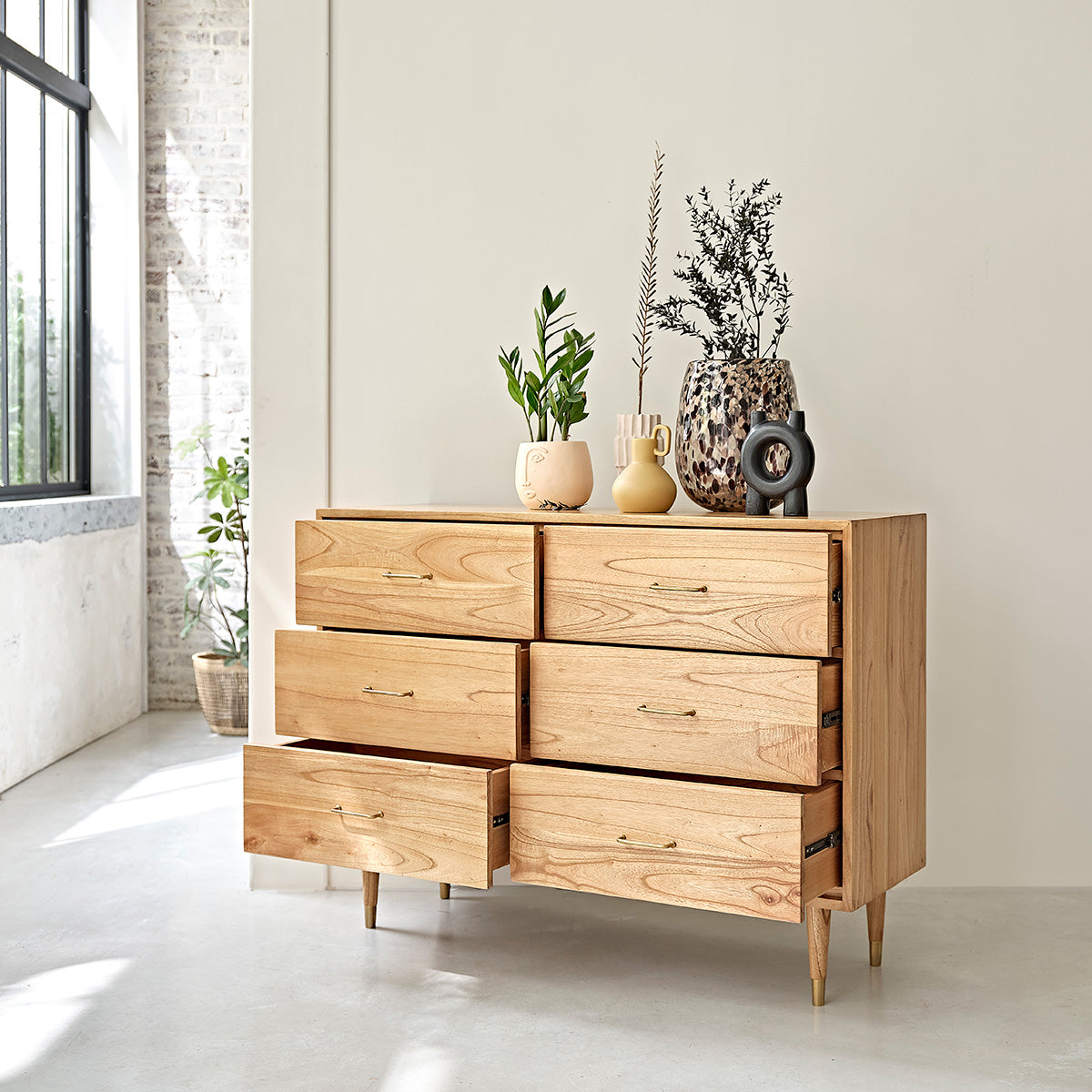 PIA - Commode en mindi massif 130 cm