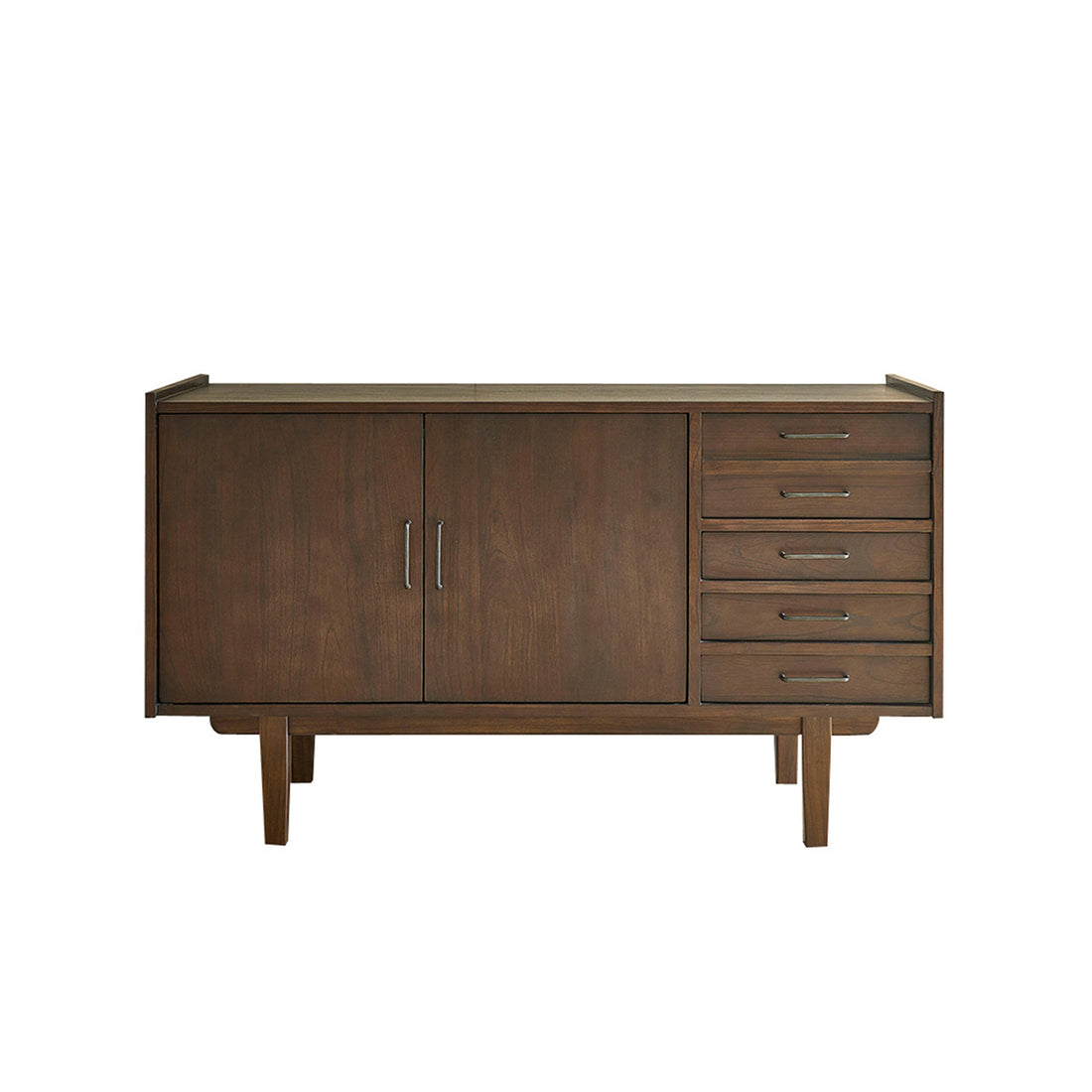 VINTAGE - Badezimmermöbel aus massivem Mindi mit Schubladen 135 cm