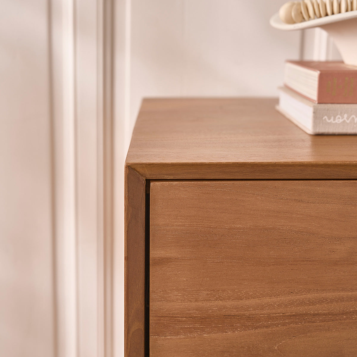 GUSTAVE - Cassettiera in teak massello 110 cm