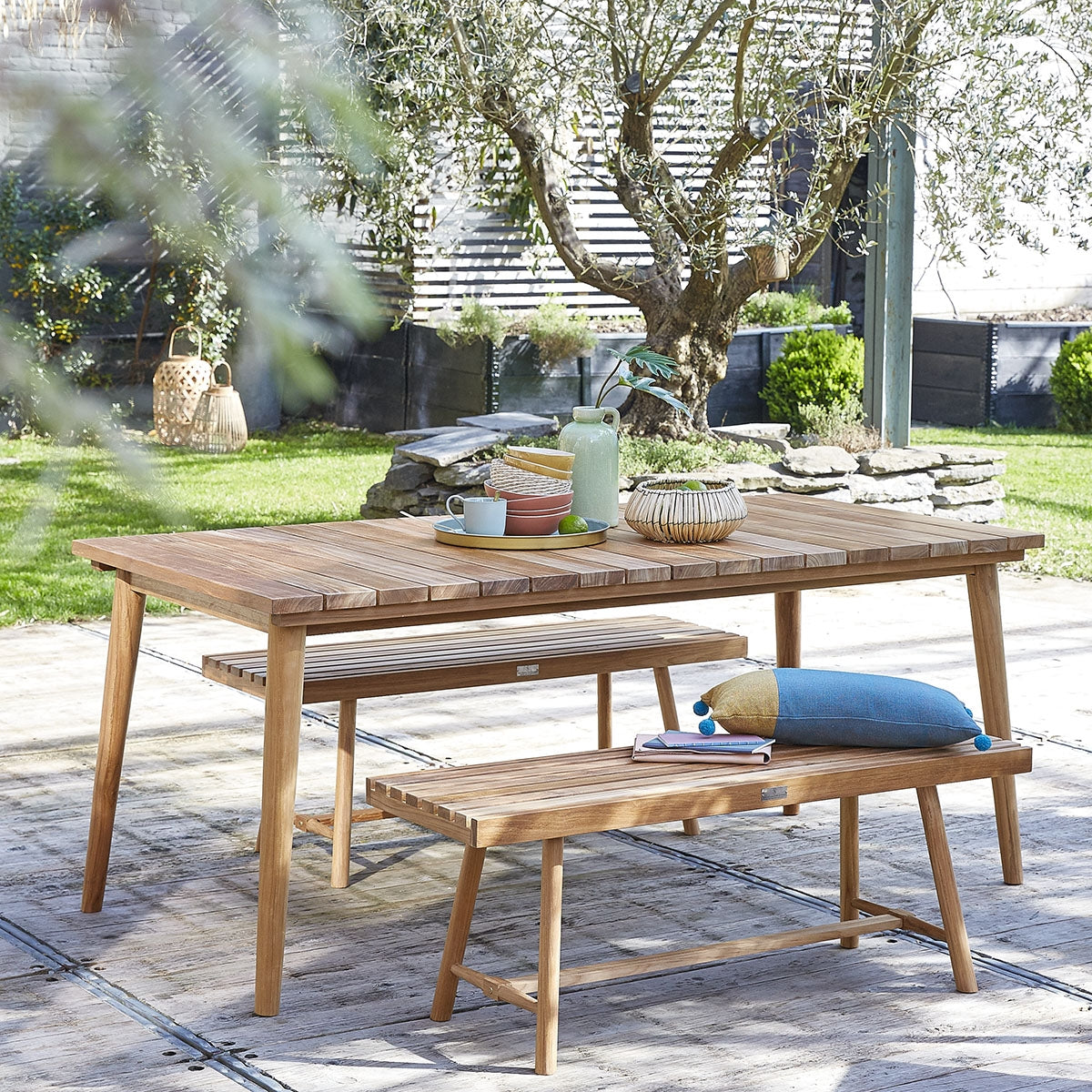 ESTHER - Tavolo da giardino in teak massello 6/8 pers.