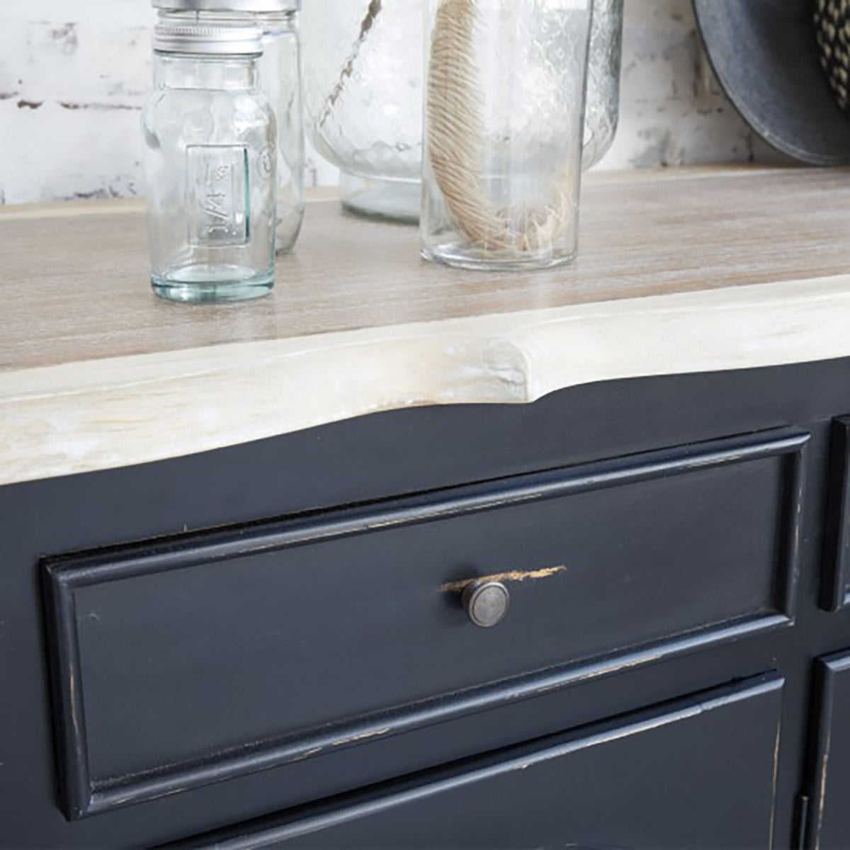 LONDRES - Buffet aus Mahagoni und massivem Teakholz 150 cm