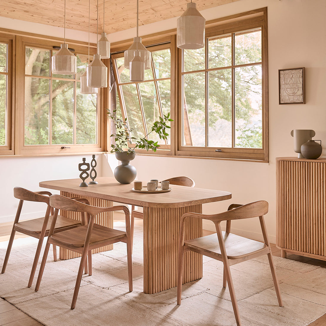 COLINE - Tavolo in teak massello 6 pers.