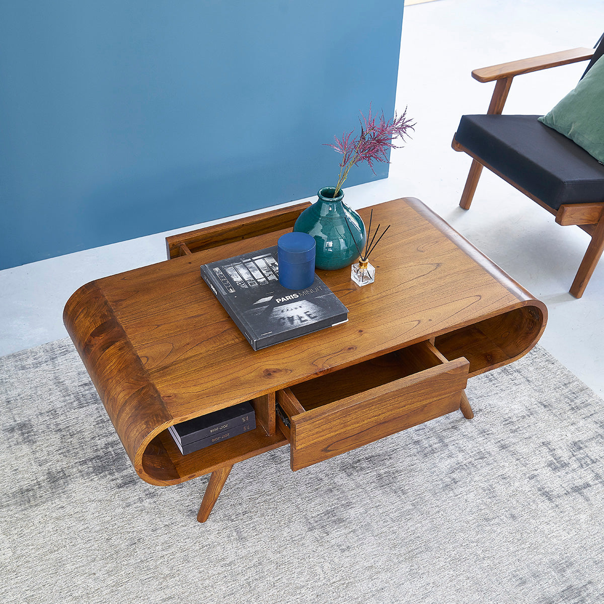 APOLLINE - Table basse en mindi massif 120 cm