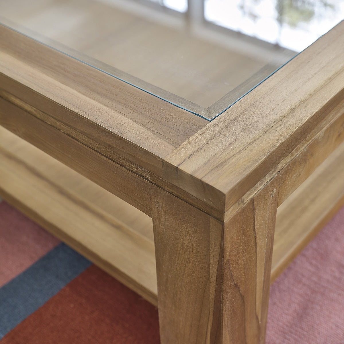 BOSTON - Table basse en teck massif 120 cm