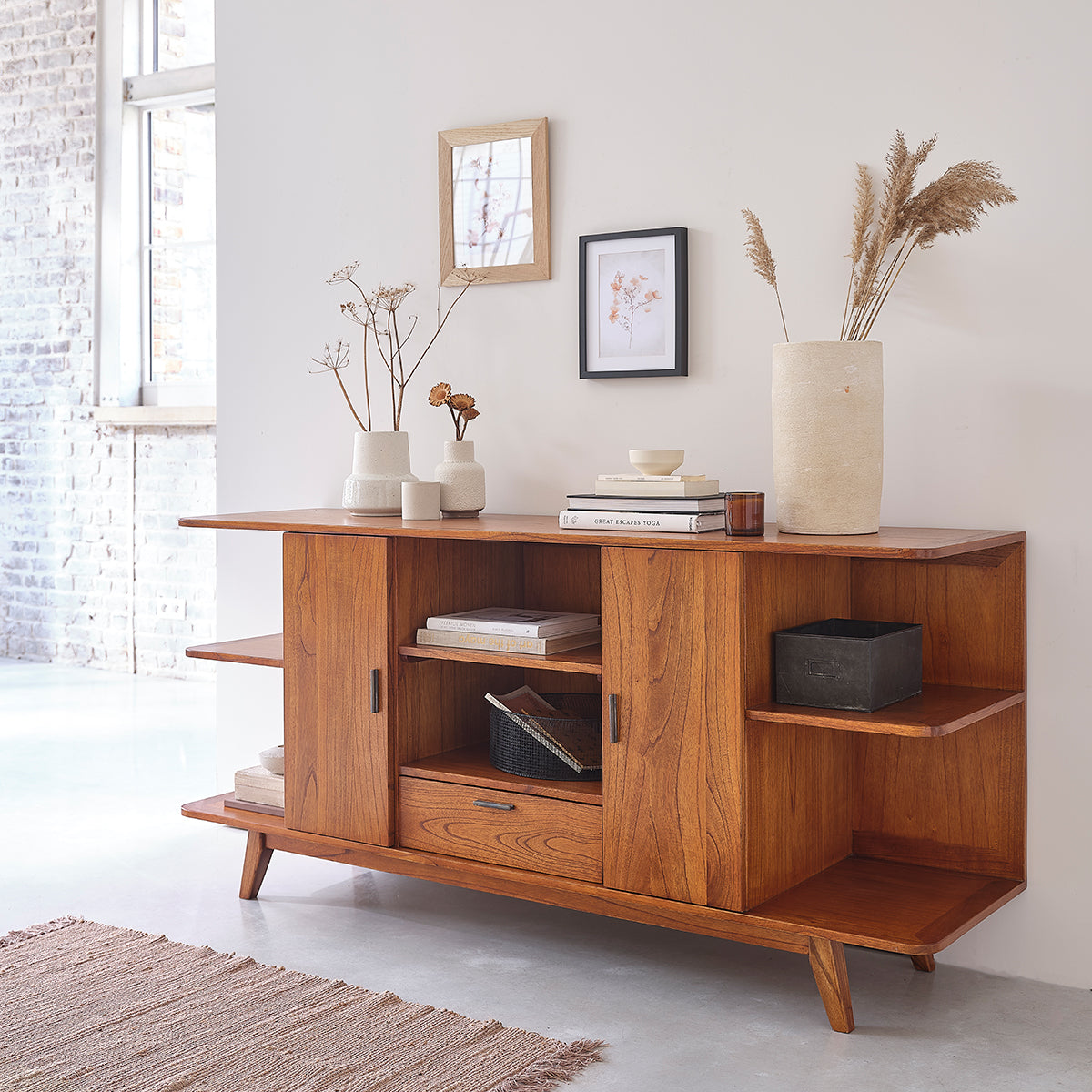 CELESTE - Credenza in mindi massello 180 cm