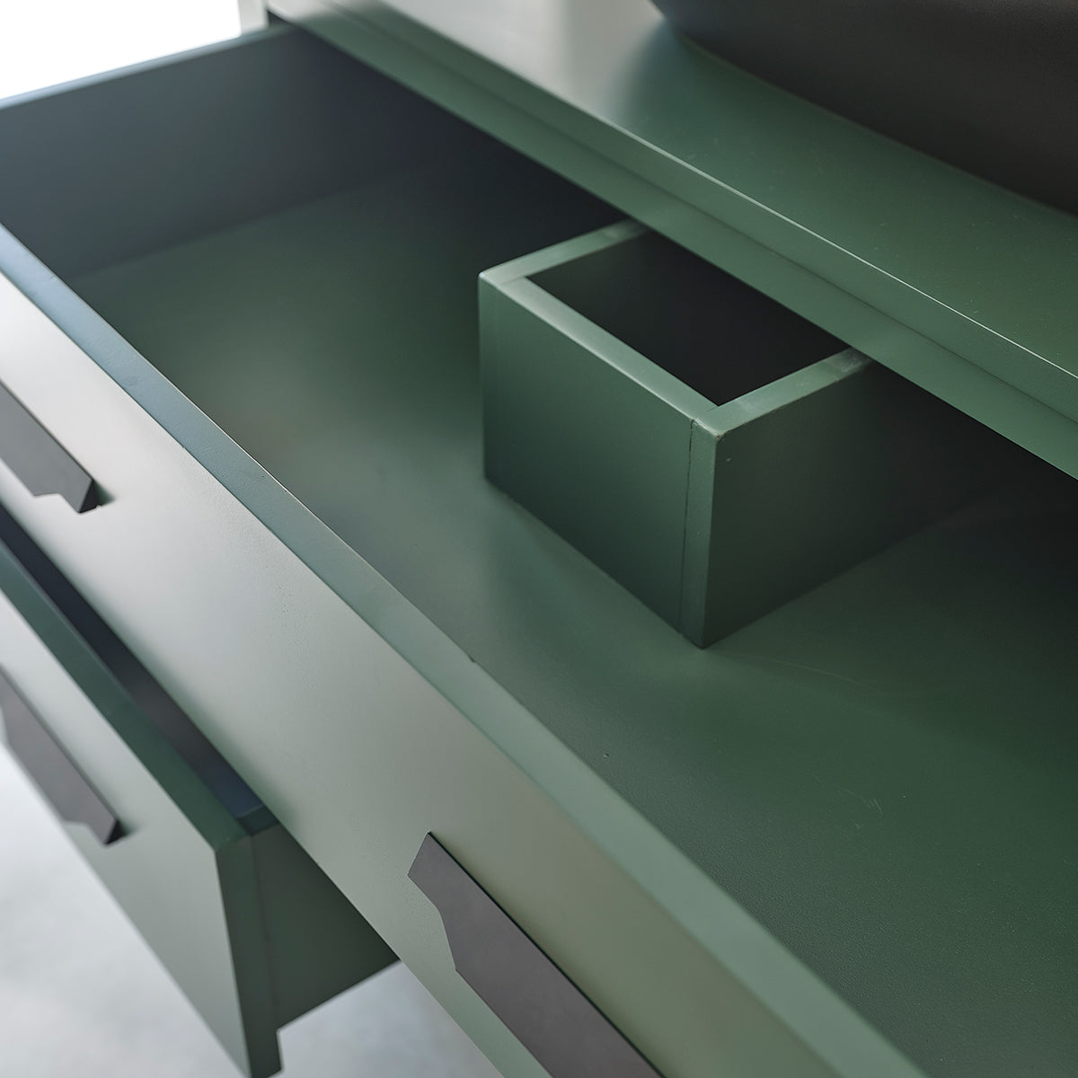 OLIVIA - Waschtischunterschrank aus massivem Akazienholz 90 cm