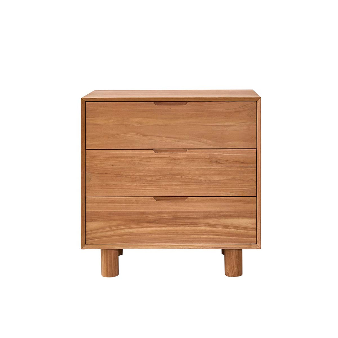GUSTAVE - Commode en bois de teck 80 cm