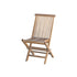 Sedia da giardino pieghevole in teak massello oliato