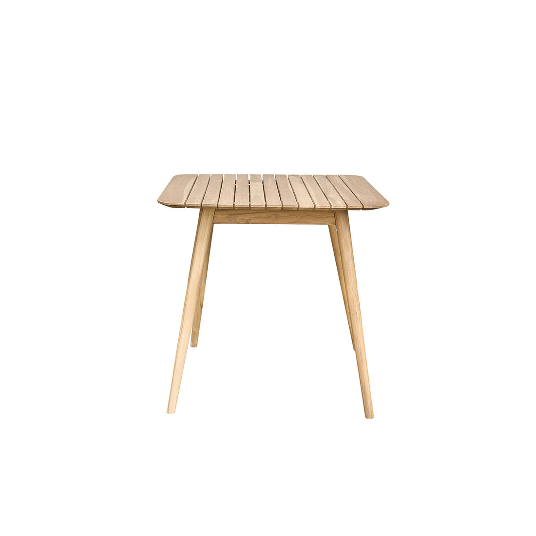 APRIL - Quadratischer Gartentisch aus massivem Teakholz für 2 bis 4 Pers.