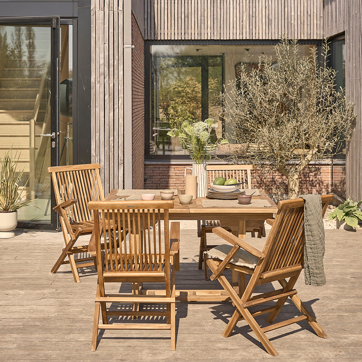 BALI - Ausziehbare Gartenmöbel aus geöltem Teakholz 4/8-Sitzer
