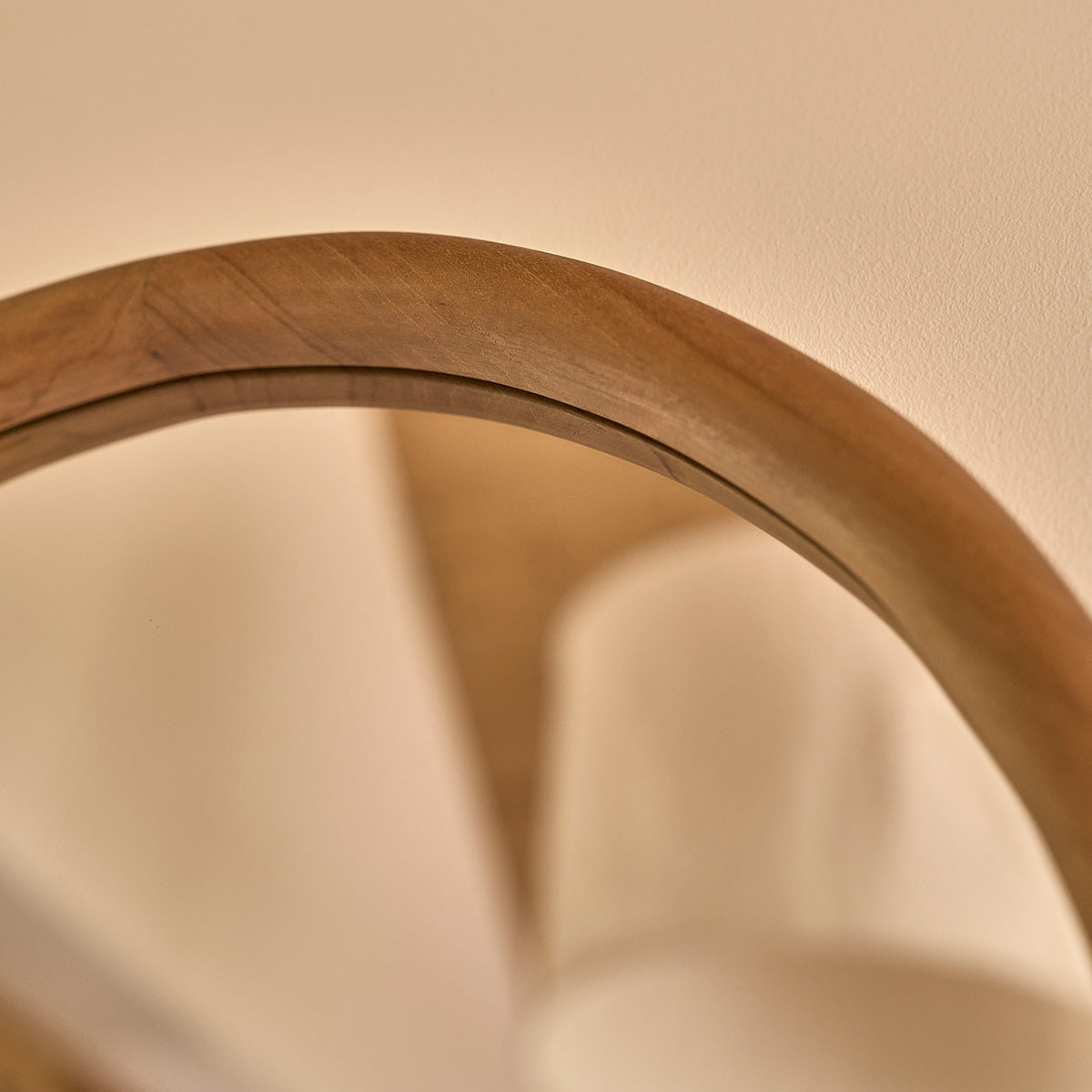 COLINE - Specchio in teak massello 80x50 cm