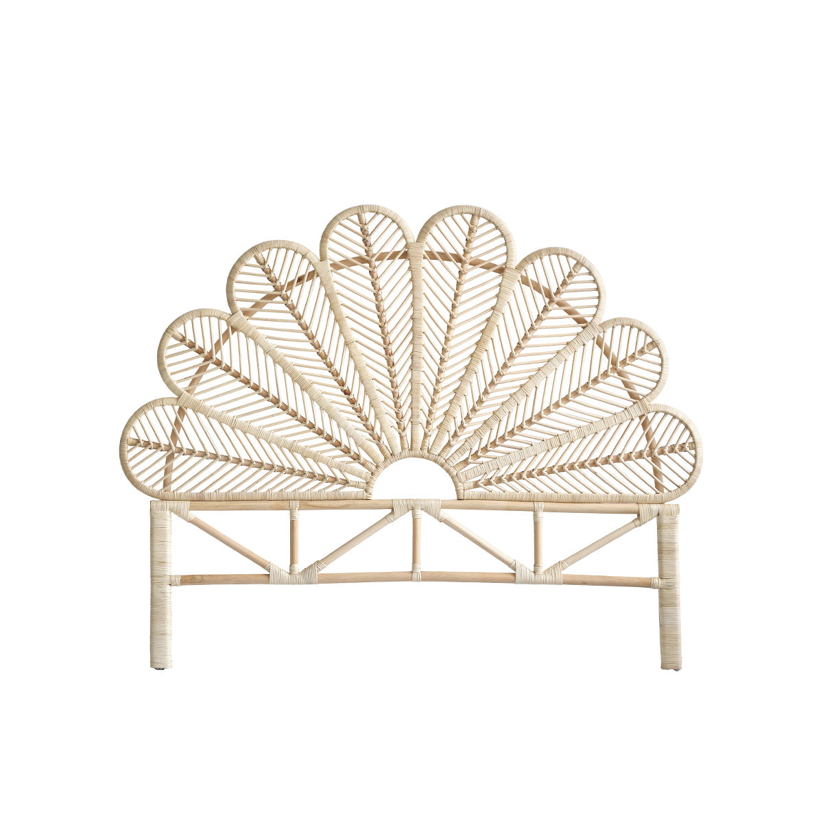 COLETTE - Tête de lit en rotin 140 cm