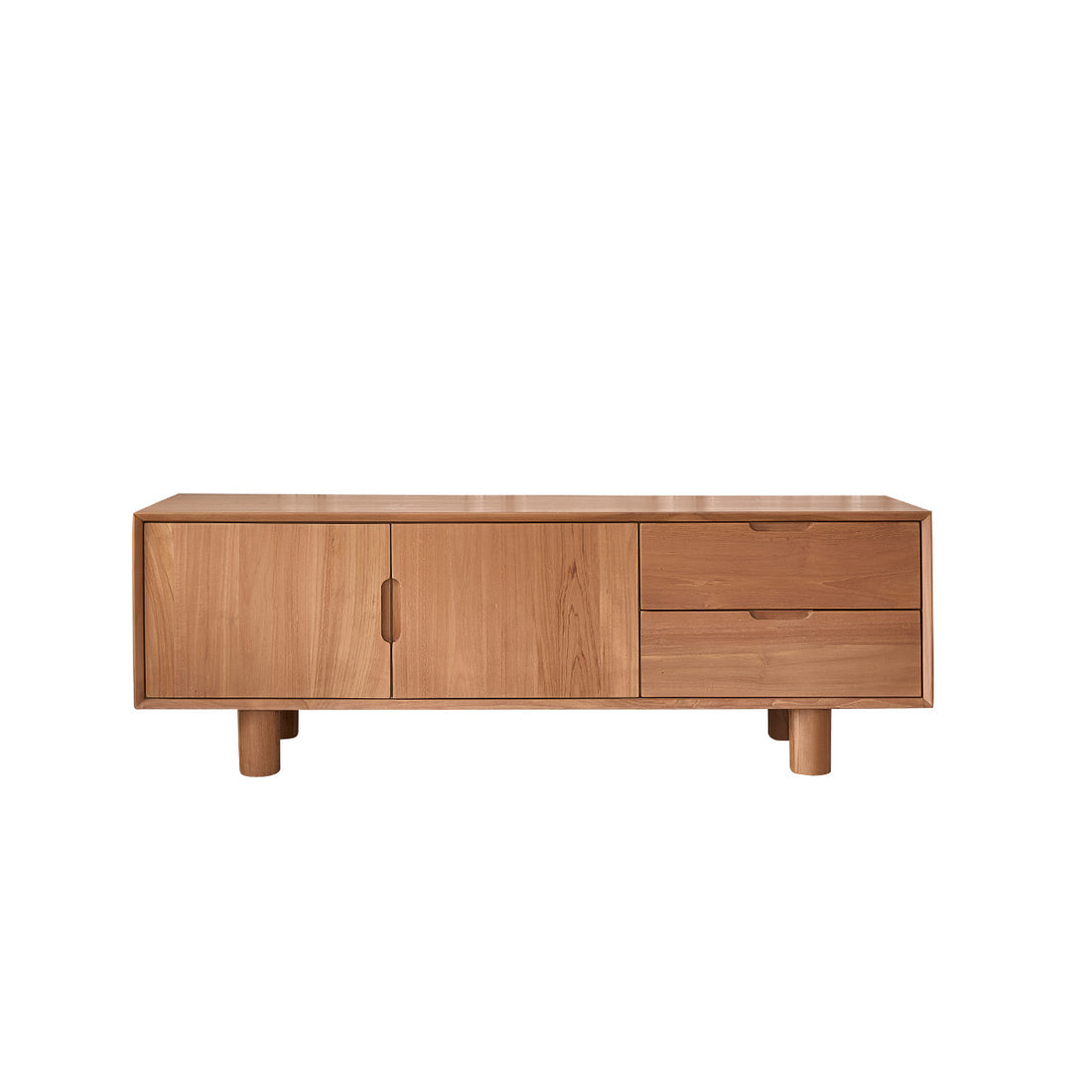 GUSTAVE - Mobile TV in teak massello 150 cm