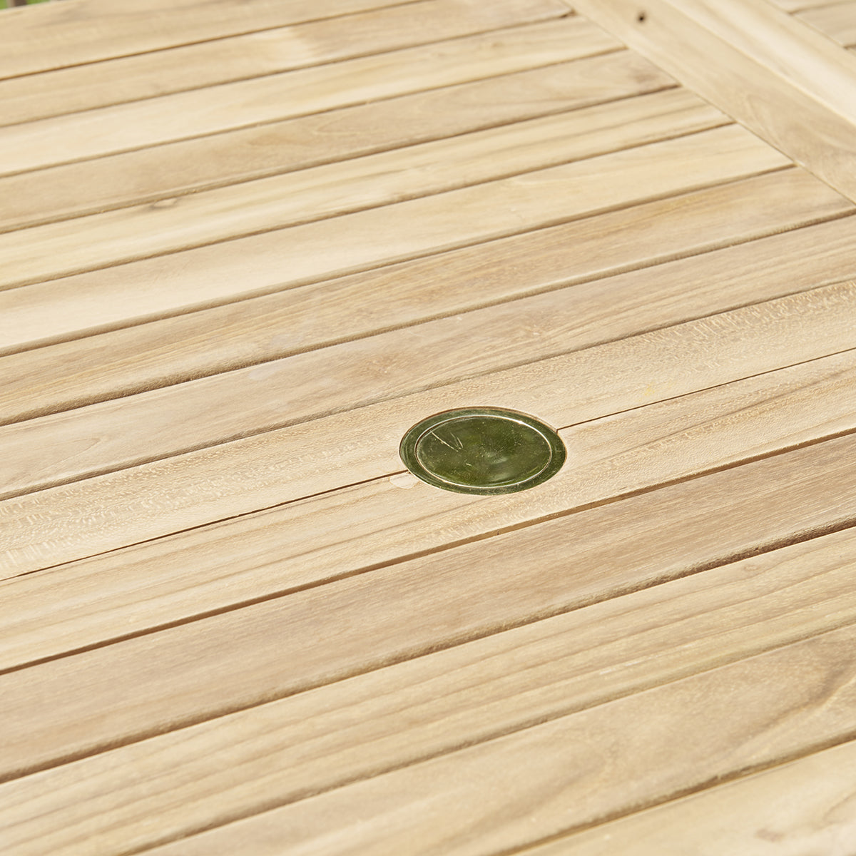 MIDLAND - Set di mobili da giardino in teak massello con tavolo allungabile 8/10 pers.