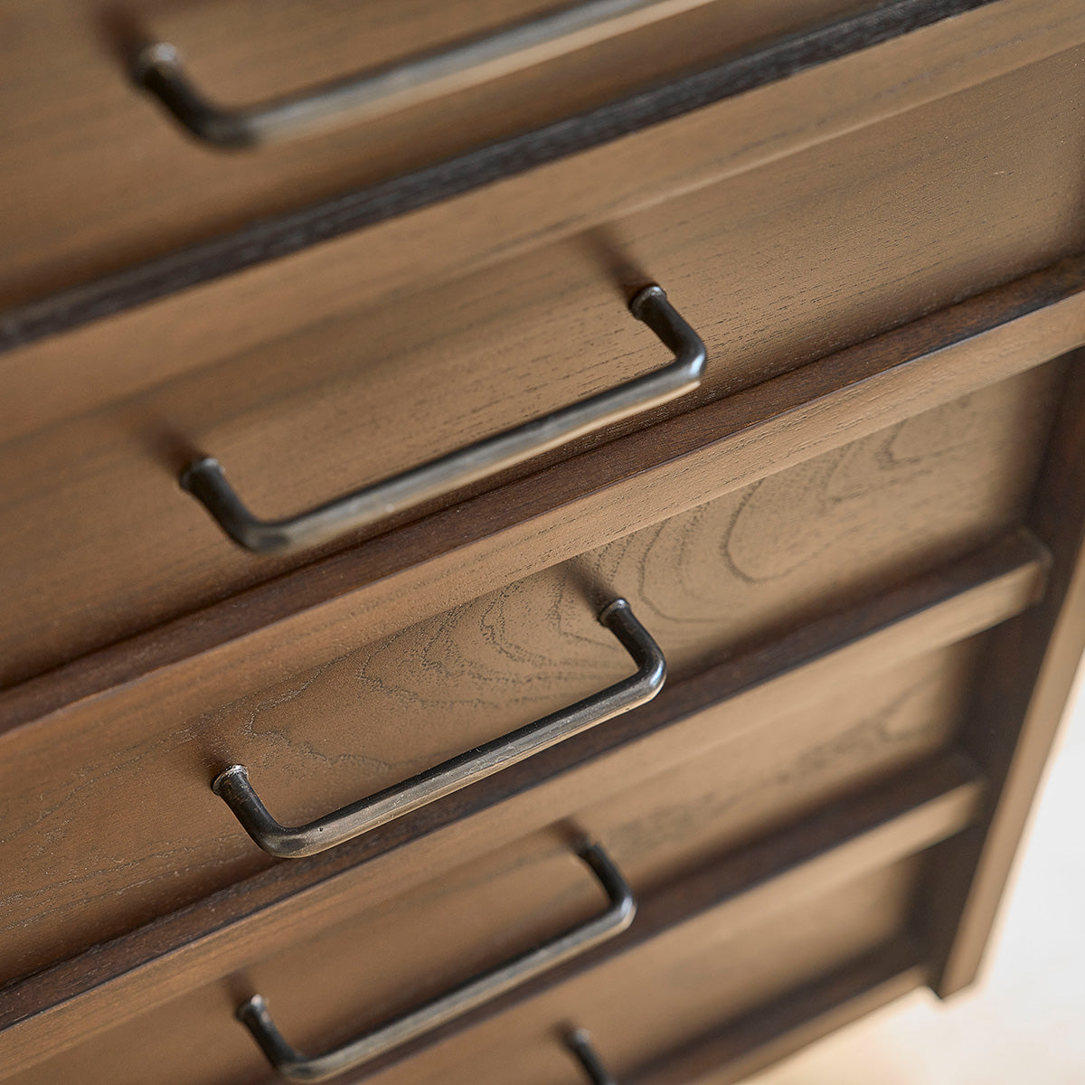 VINTAGE - Mobile da bagno in mindi massello 135 cm cassetti