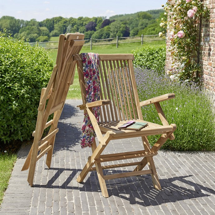 MALTE - Ausziehbare Gartenmöbel  massives Teakholz 8/10 Sitzplätze