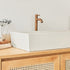 Lavabo in cemento beige 100 x 37 cm