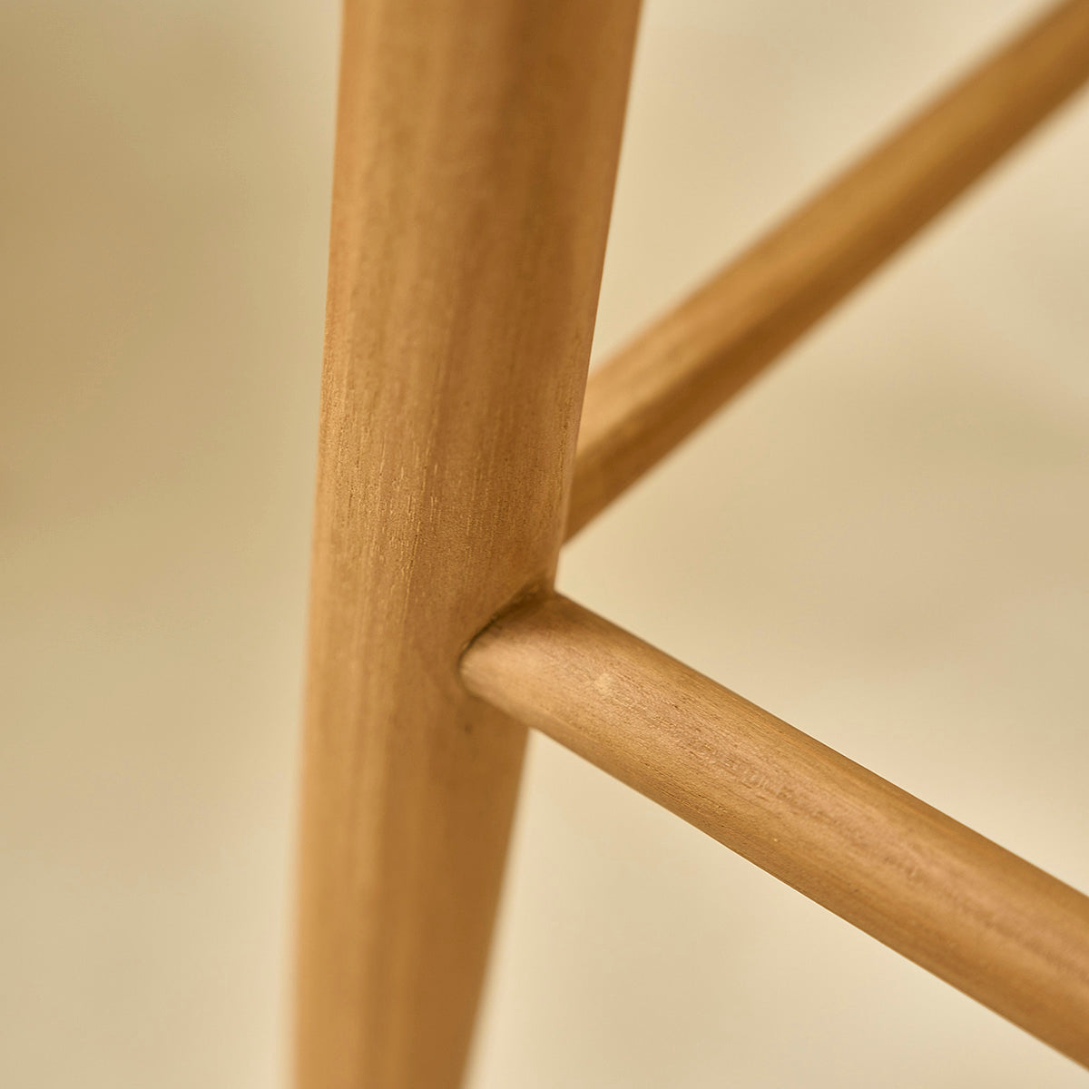 AMBRE - Sgabello in teak massello 75 cm
