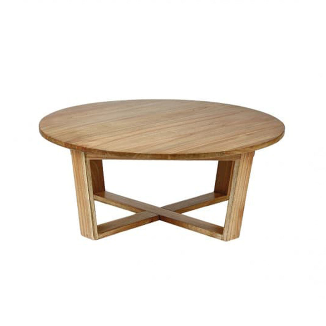 BASILE - Table basse en mindi massif  Ø 100 cm