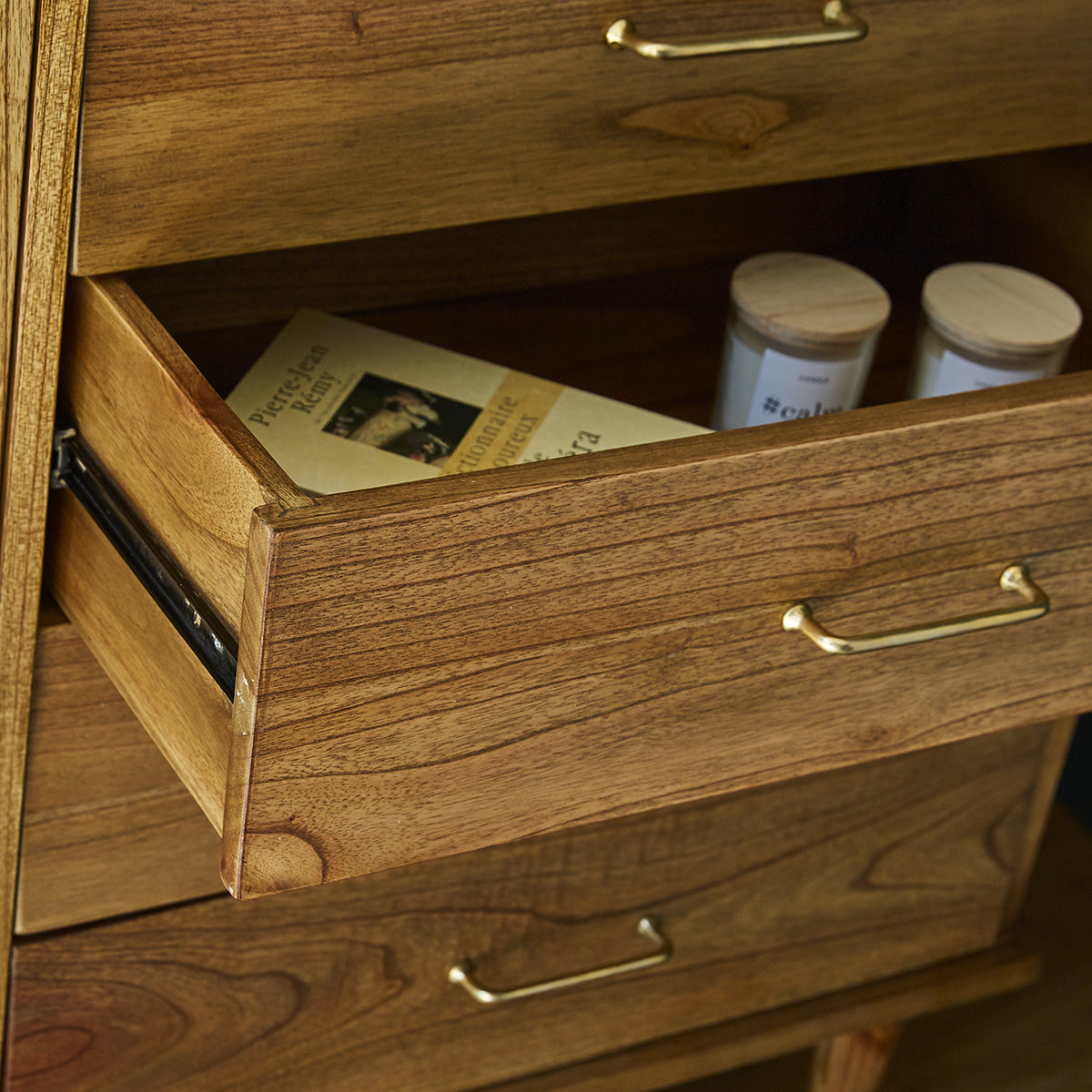 PIA - Sideboard aus massivem Mindiholz 105 cm